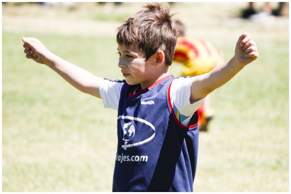 Gran encuentro de fútbol en Santa Irene